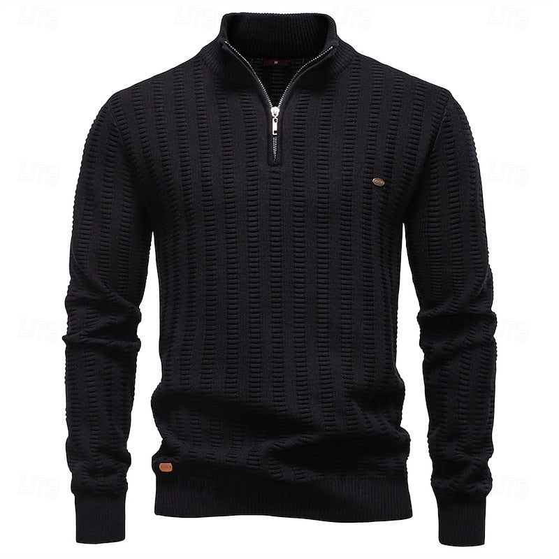 Half Zip Sweater for Men | Insulated Cosy Winter Style