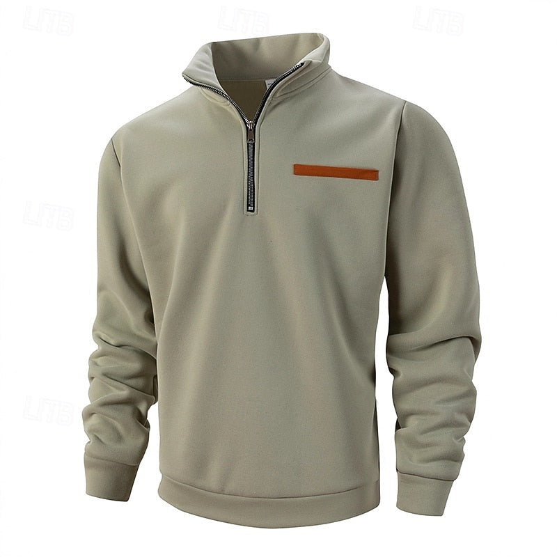 Oversized Sweater for Men | Half Zip Cosy Winter Style