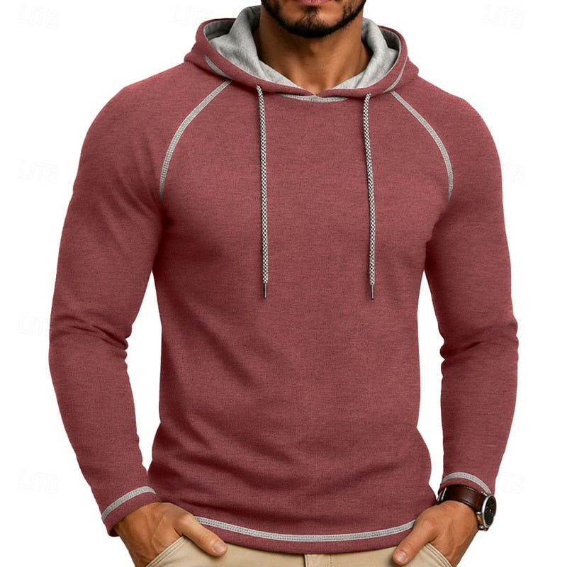 Hooded Hoodie for Men | Drawstring Cold Weather Ready