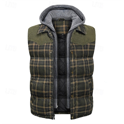 Hooded Puffer Jacket for Men | Quilted Insulated Cosy Winter Style