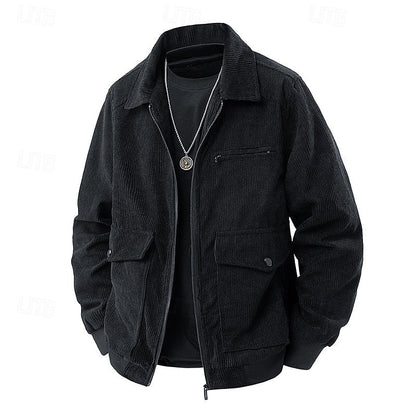 Cosy Winter Jacket for Women | Ribbed Lapel Collar Cold Weather Ready