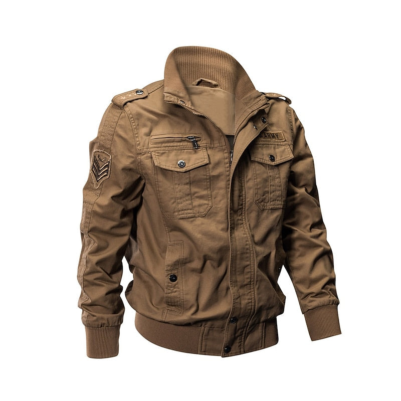 Insulated Winter Jacket for Men | Ribbed Full Zip Autumn Layering