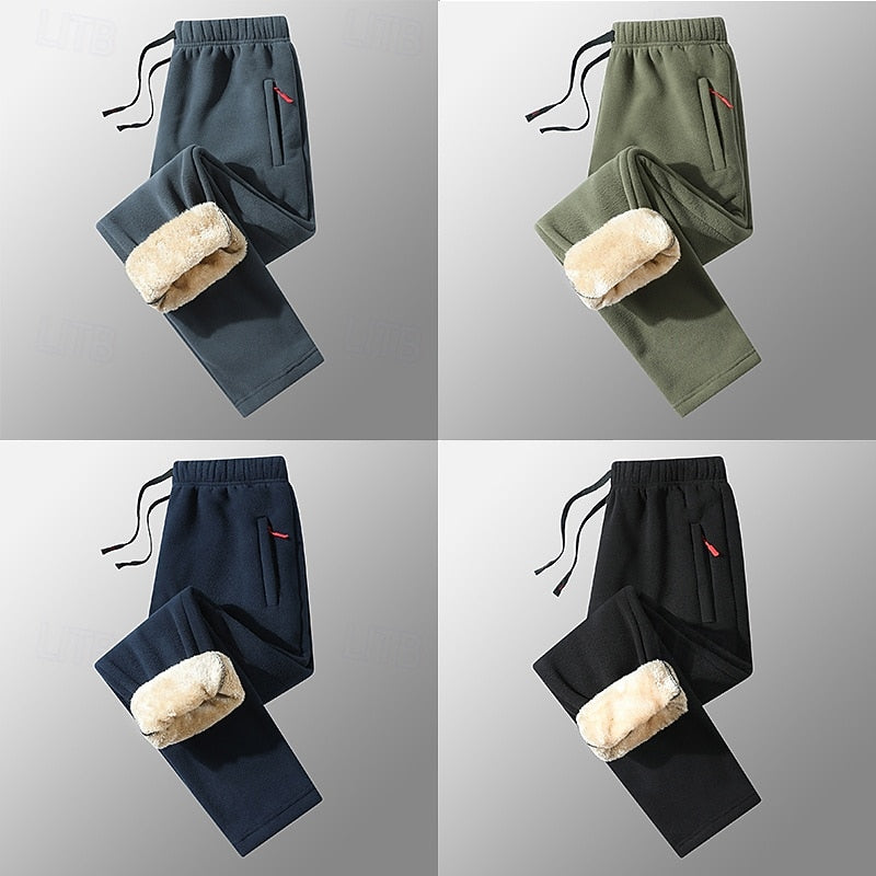 Oversized Joggers for Men | Side Zip Drawstring Cosy Winter Style