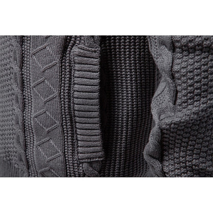 Insulated Cardigan for Men | Side Zip Funnel Neck Cosy Winter Style