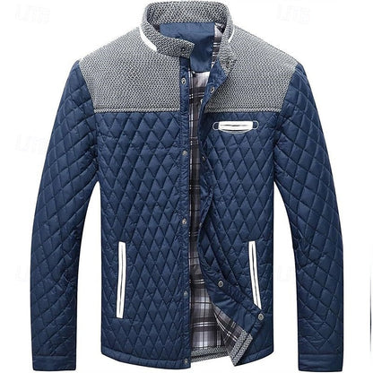 Lightweight Quilted Jacket for Men | Button Front Cold Weather Ready