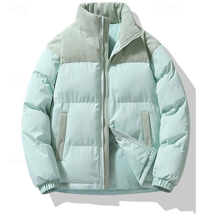 Insulated Puffer Jacket for Men | Funnel Neck Full Zip Fall & Winter 2026