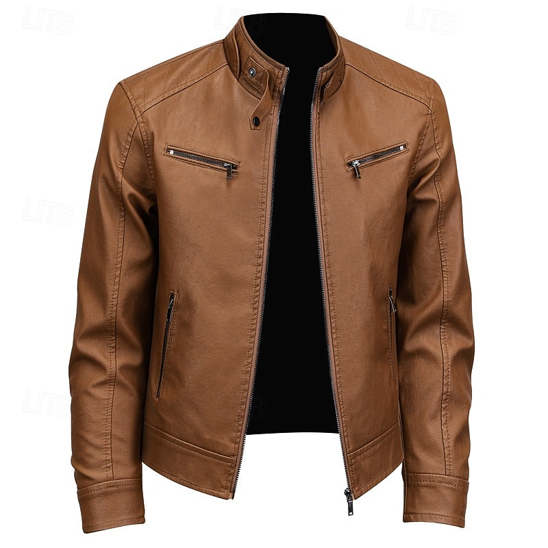 Brown Insulated Winter Jacket for Men | Autumn Layering