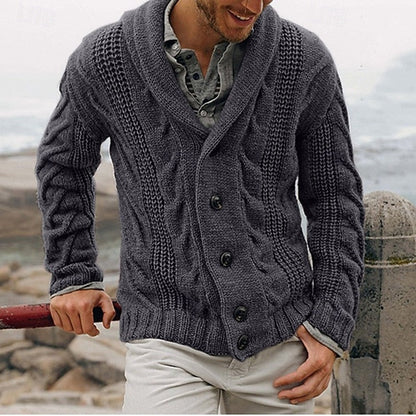 Button Front Cardigan for Men | Cosy Winter Style