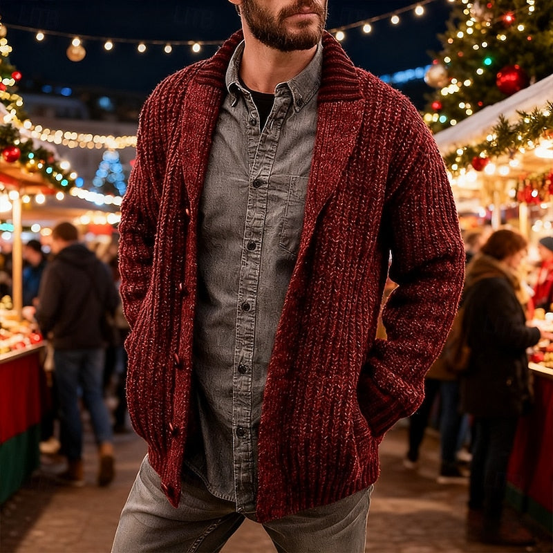 Open Front Cardigan for Men | Cold Weather Ready
