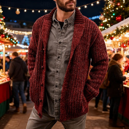Open Front Cardigan for Men | Cold Weather Ready